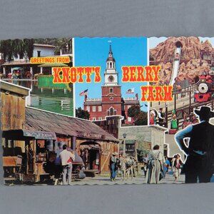 Vintage Postcard - Greetings from Knott's Berry Farm - Continental Card